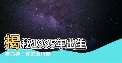 1995年屬|1995年出生是什麼命？